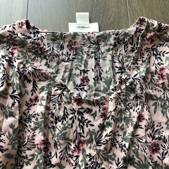 NEW style & co. Pink floral long sleeve top size small cute blouse chic - Picture 3 of 7